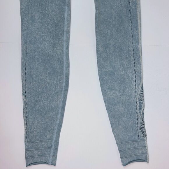Free People FP Movement Running Through My Mind Blue High Rise Leggings sz L EUC - Picture 7 of 14